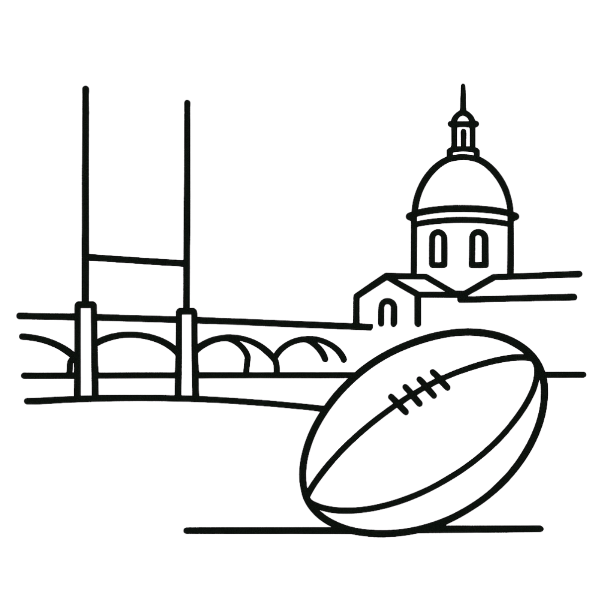 Affiche Rugby 30x40cm - CDB